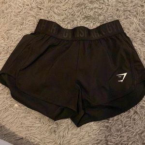 Black gymshark shorts size xs